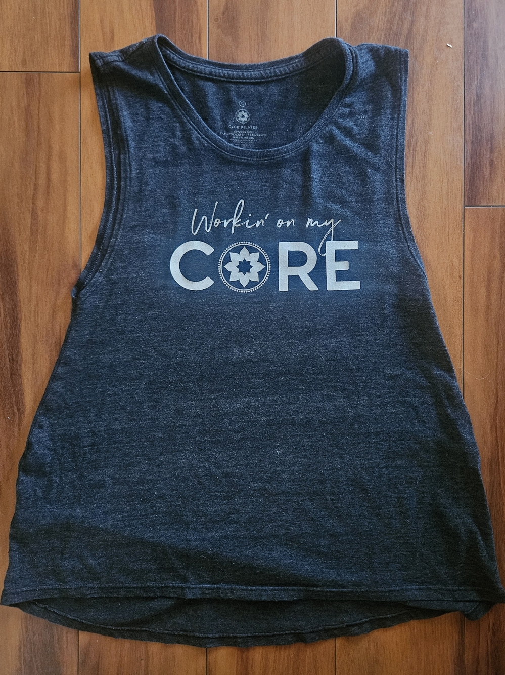 Club Pilates Graphic Tank Top - Workin' on My Core